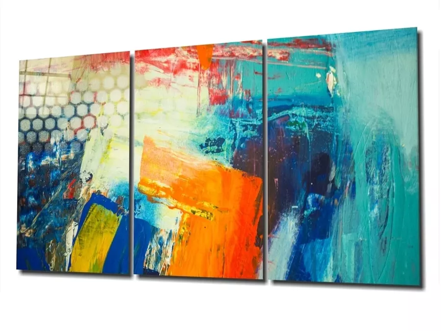 Peinture sur Verre Méga aux Coups de Pinceau Colorés