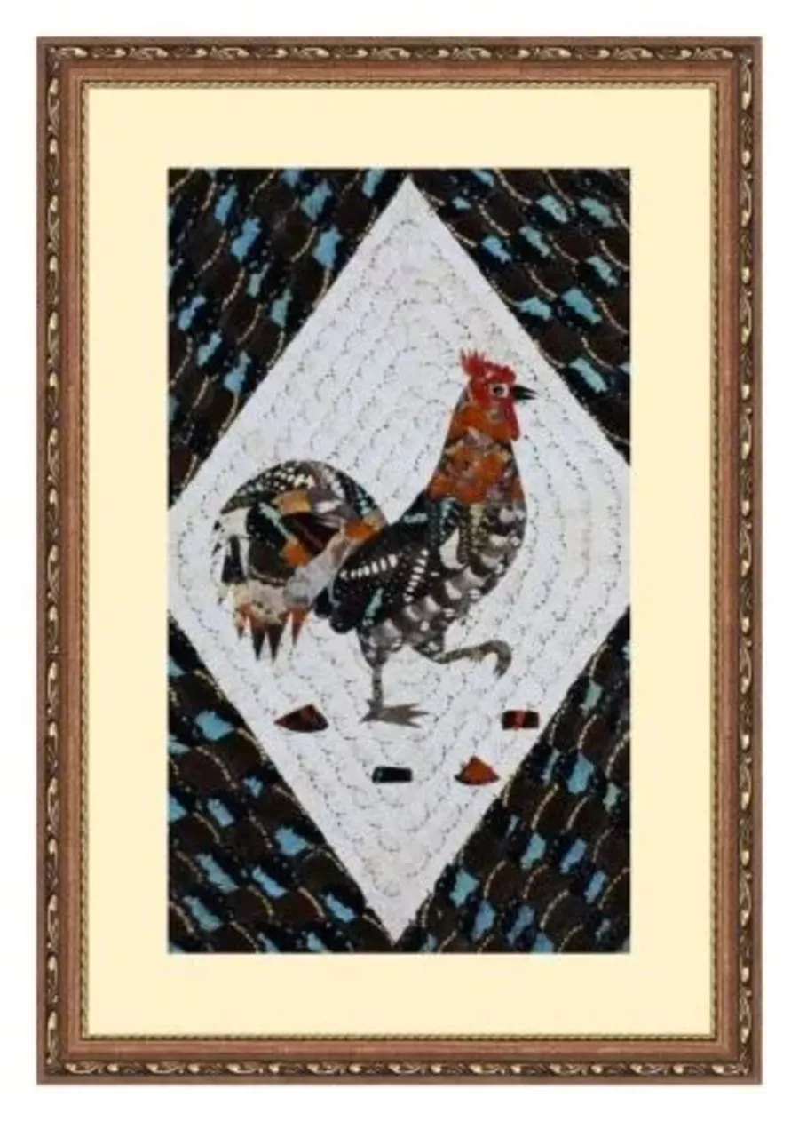 Peinture de motif de coq
