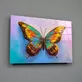 Peinture sur verre papillon