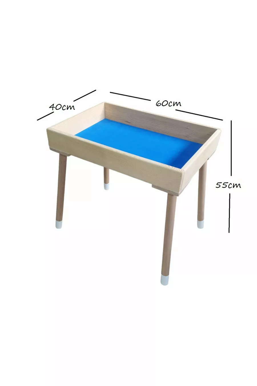 Plateau d'apprentissage Montessori en bois sur pieds, plateau de sable