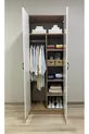 Plus 2 Deurs Kast met Planken en Kledingrail Atlantische Den-Dragonsteen