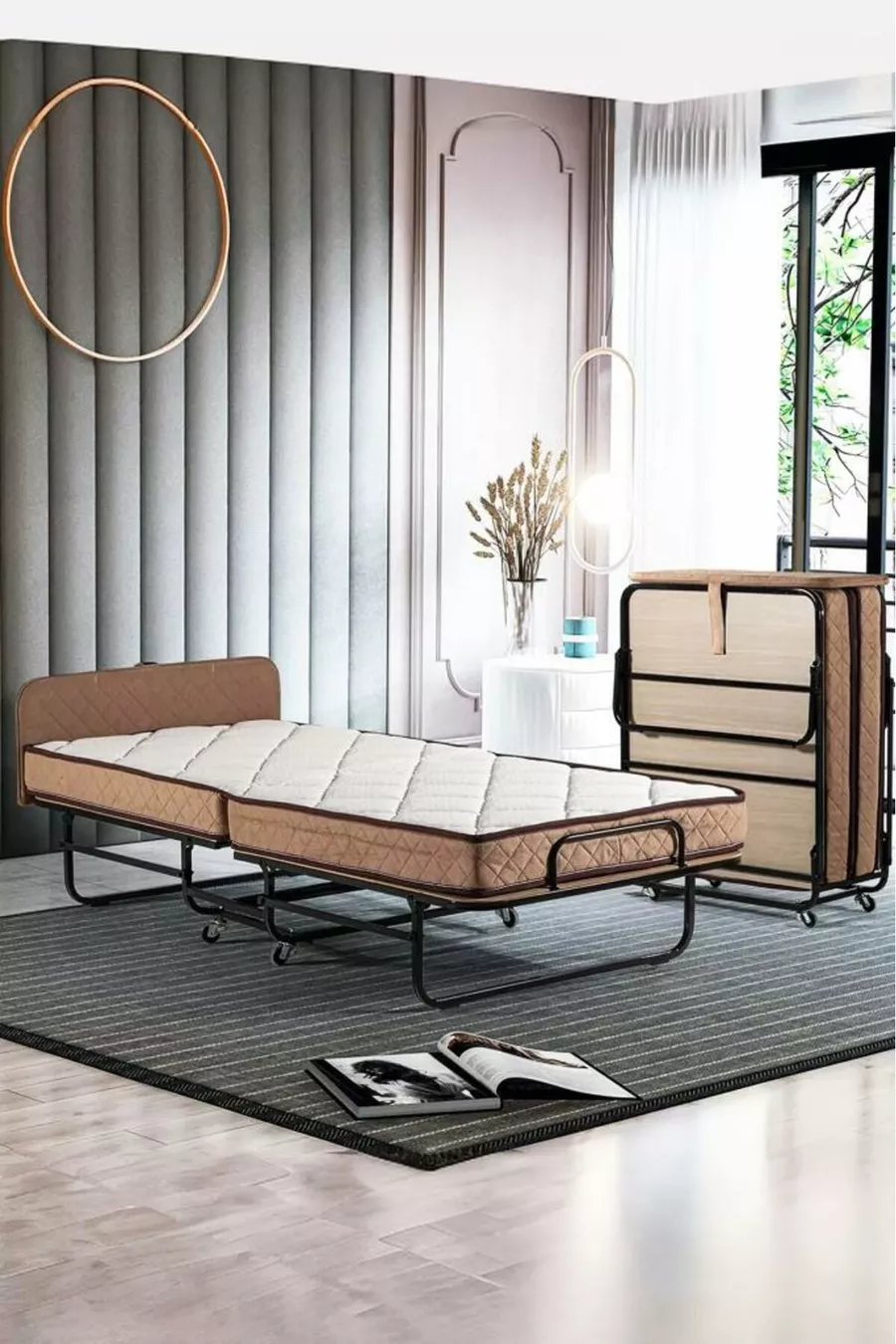 Niron Supreme Luxus Klappbett und Bettgestell Einzel- und Doppelklappbett