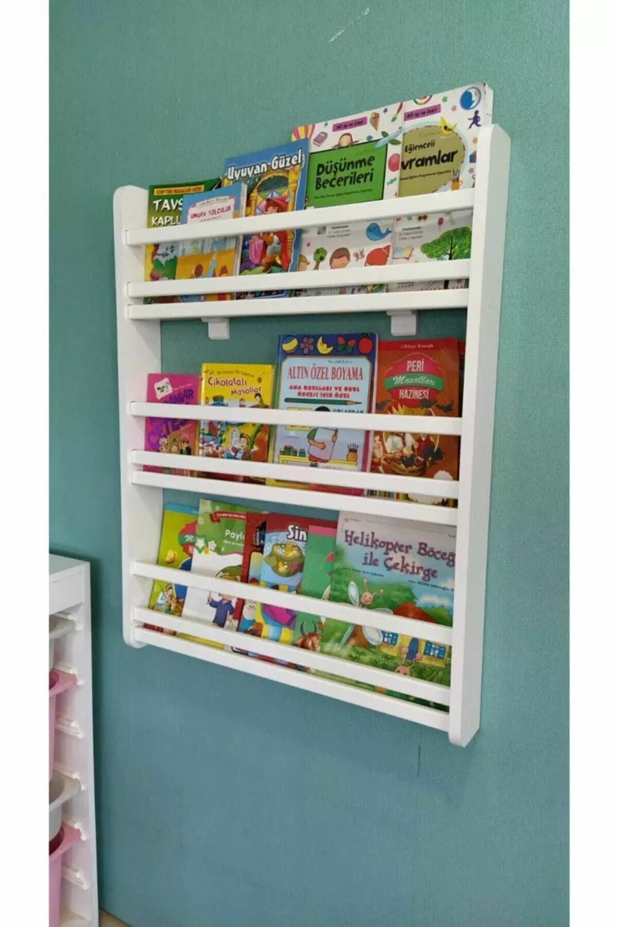 Bibliothèque Safir à 3 étagères - Bibliothèque éducative Montessori pour chambre d'enfant