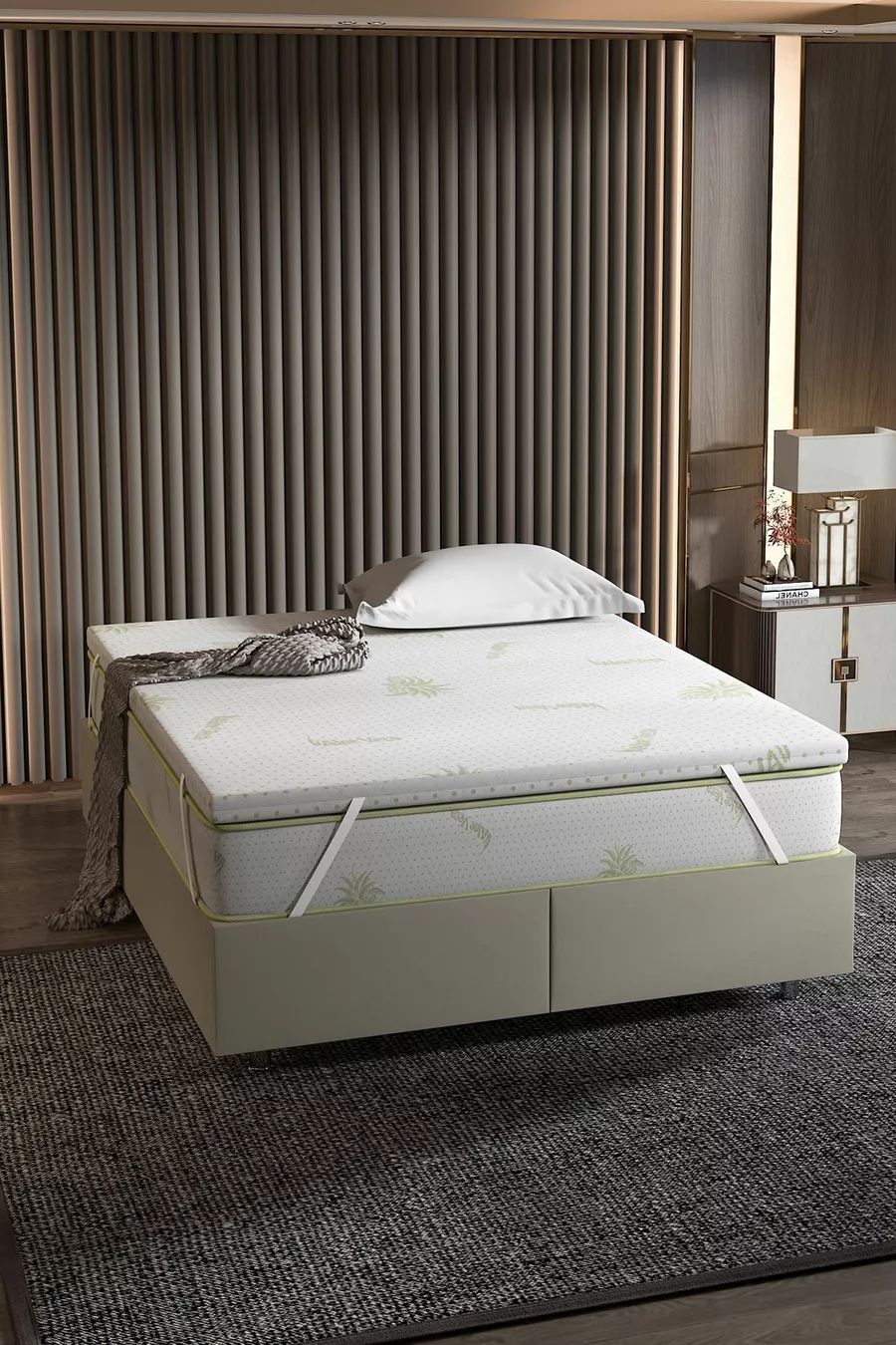 Mattress Pad, Feather Foam, Fully Orthopedic Aloe Vera Mattress Pad, Size Options Available