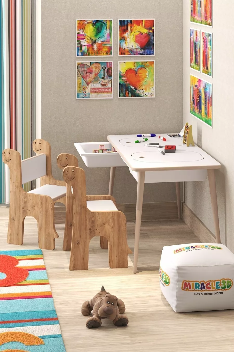 Tavolo da attività e gioco per bambini