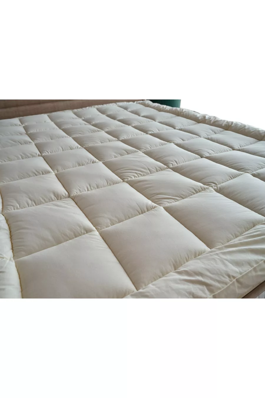 Wollen Matrasbeschermer Wit - x cm