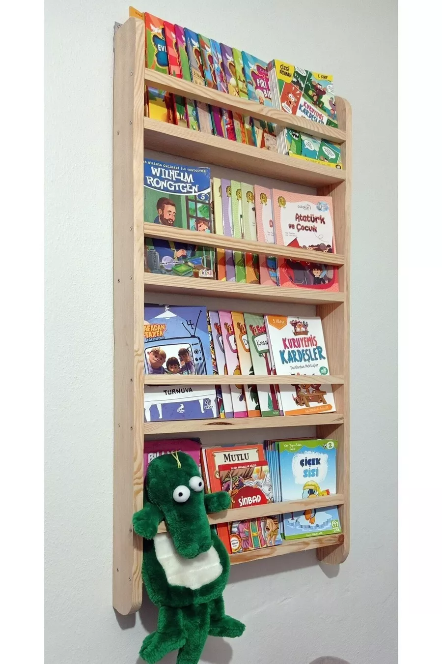 Bibliothèque pour chambre d'enfant Montessori en bois naturel non verni **9 bibliothèques en bois