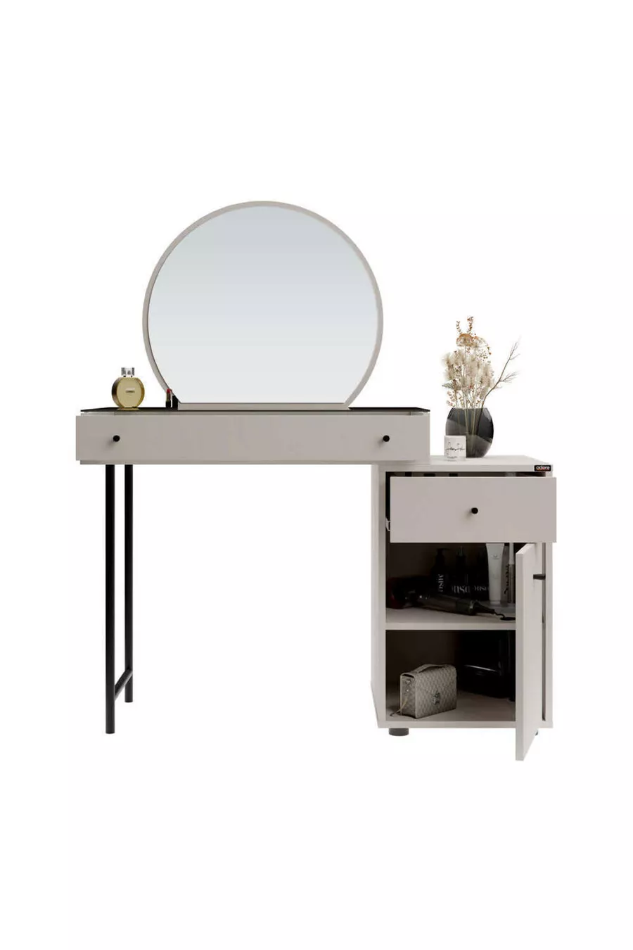 Coiffeuse Dior avec miroir - Vison cm