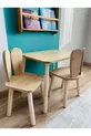 МОНТЕСОРИ АКТИВНОСТНА ИГРАЛНА МАСА СТОЛ 1 БРОЙ МАСА 2 БРОЯ СТОЛ КОТЕШКИ УШИ