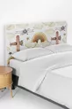 Bruin vliegtuigprint kinderdekbedhoes voor bedframe en hoofdeinde
