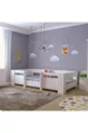 Letto Vega Montessori in MDF Bianco Lucido Compatibile con Materasso, Rete, Testiera