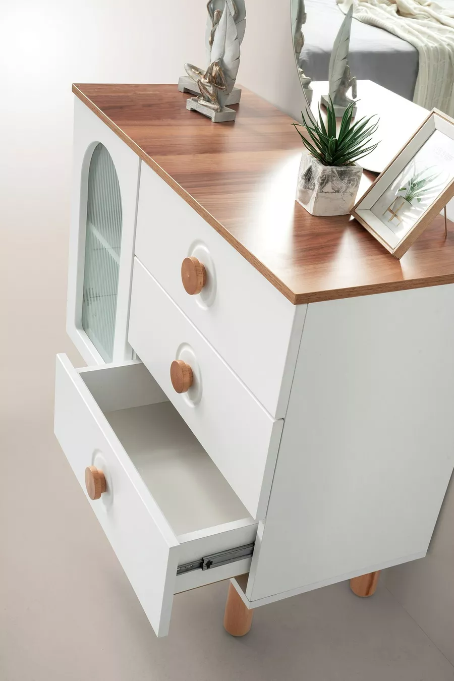 ENSEMBLE DE CHAMBRE À COUCHER MDF ALYA BAZALI