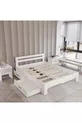 Letto in MDF con 4 cassetti | Compatibile con letti singoli e matrimoniali, facile da montare
