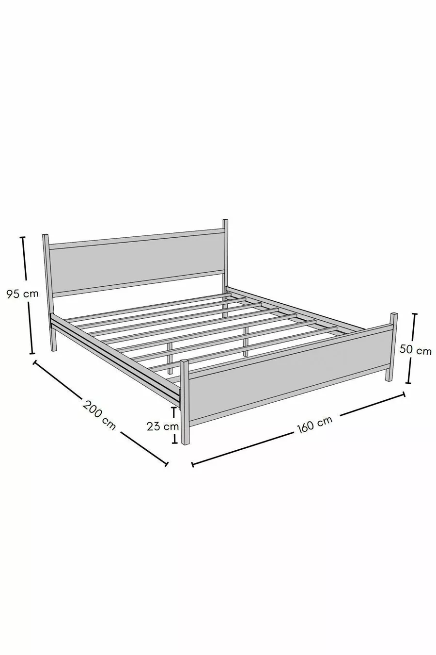 GM MODERN HOUTEN EN METALEN TOTAAL WIT TWEepersoonsbed
