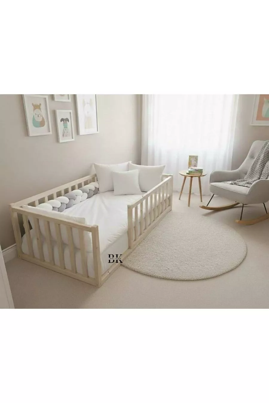 Lit Montessori Naturel pour Bébés et Enfants Tendance