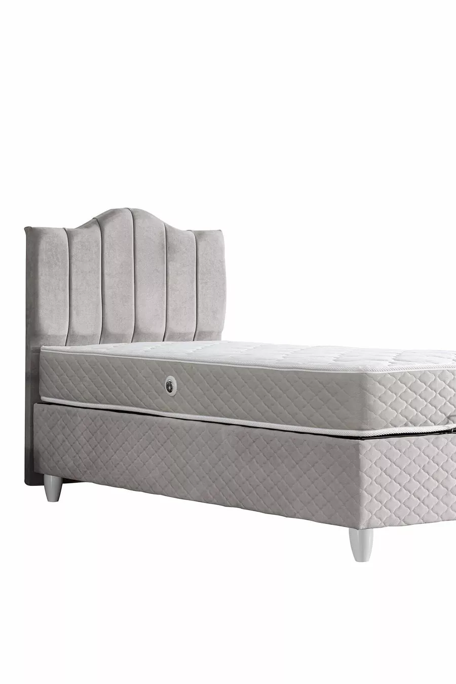 Bed Base, Trend Double Set, Single Bed Headboard - Gray