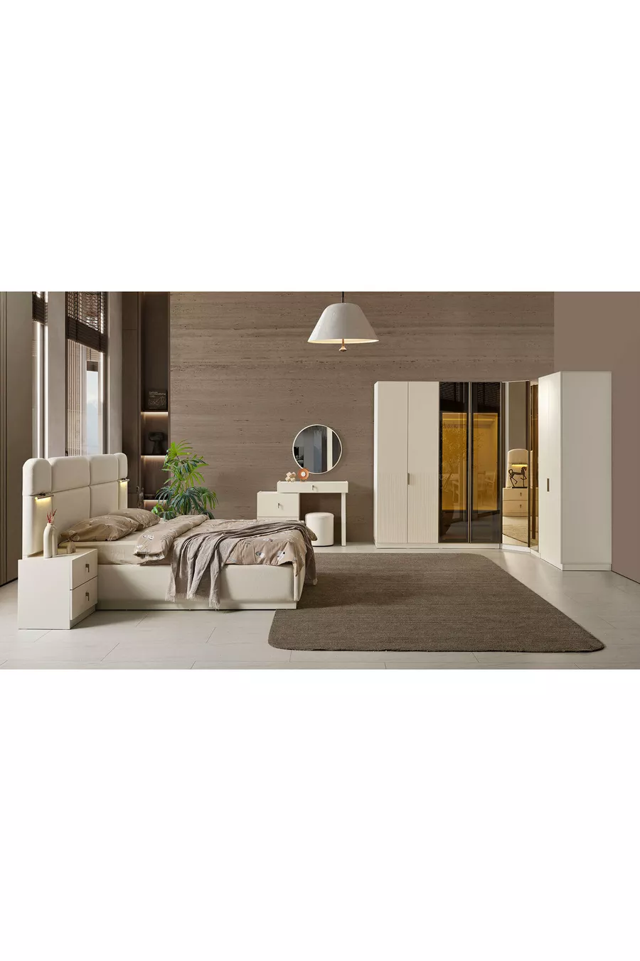 Chambre à coucher Sofia avec armoire d'angle