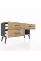 Arges Dresser 3 Drawers Anthracite-Pine