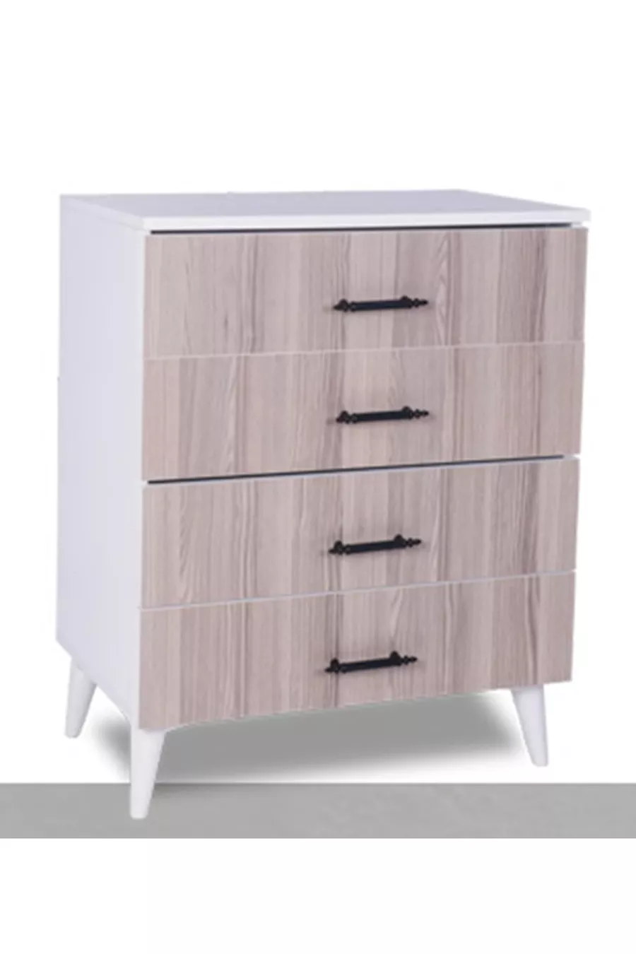 Commode à 4 tiroirs, livraison prête à monter