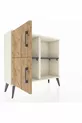 Arges Dressoir 2 Planken 2 Deuren Maansteen-Pine/Antraciet