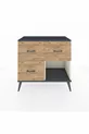 Hyperion Dresser 3 Drawers Moonstone-Anthracite/Pine