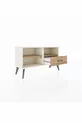 Arges Kommode 2 Regale Einzelschublade Achat-Kiefer