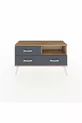 Arges Dresser Single Shelf 3 Drawers Pine-Pine/Anthracite