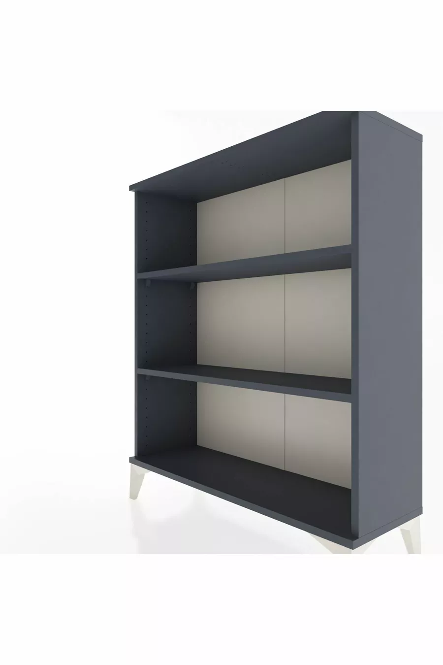 Commode Arges 2 étagères Anthracite-Anthracite