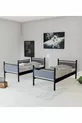Gm Star Lits superposés Bois et Métal Noir-anthracite Gris