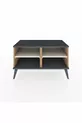 Commode Hyperion 2 étagères Pin-Anthracite/Gris Pierre