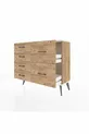 Commode Arges 6 tiroirs Pin-Silex/Pin