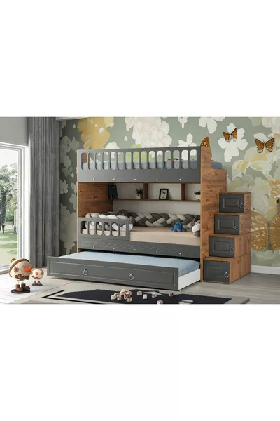 Emerald Bunk Bed / 2 units Including Bamboo Spring Mattress / % MDF