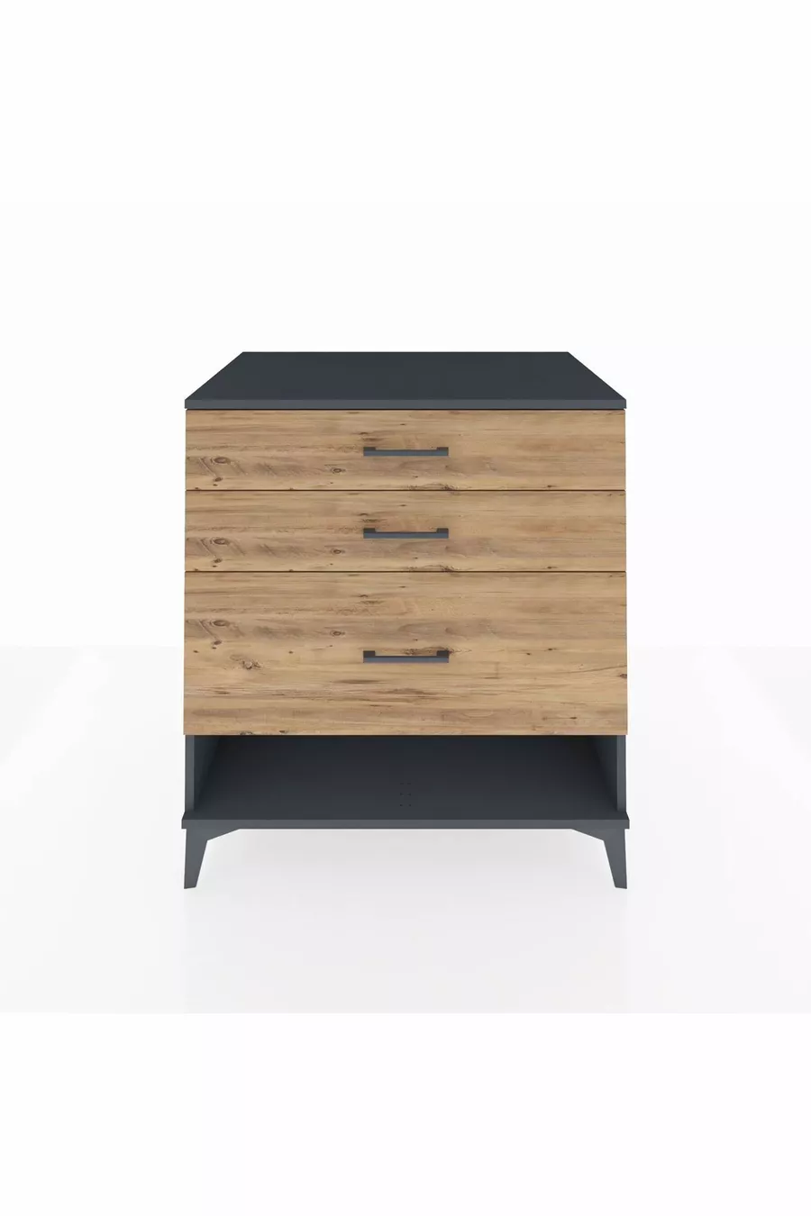Commode Kronos 3 tiroirs Anthracite-Pin
