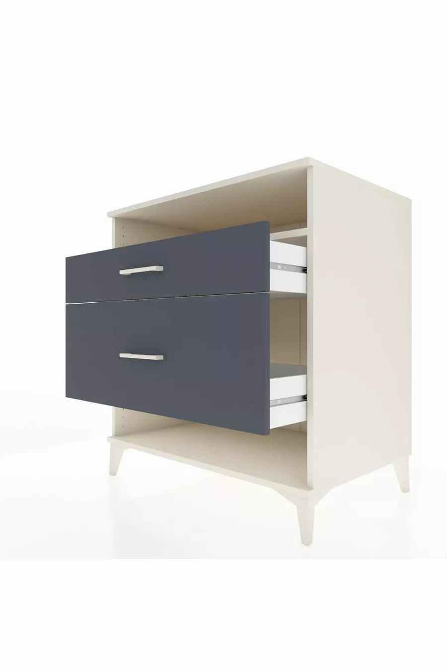Kronos Dressoir Enkel Plank 2 Laden Agaatgrijs-Antraciet