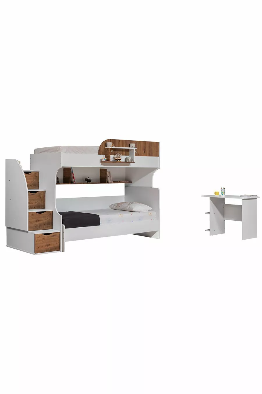 Stapelbed, Aura Stapelbed Bed Frame 2 Comfort Matratzen