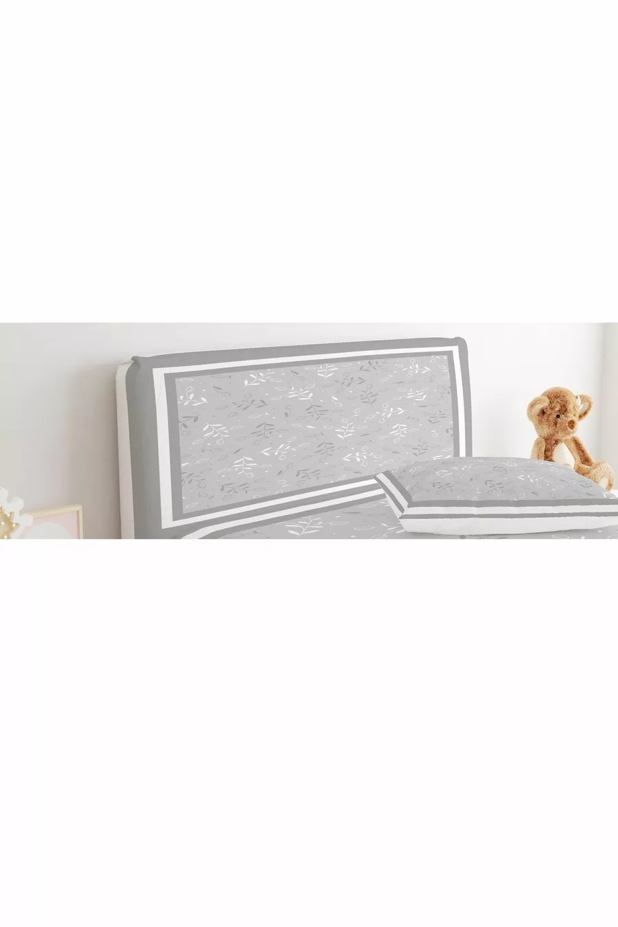 Bed Base Headboard Cover Plain Surface Flower Patterns