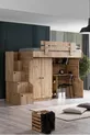 Lit superposé, armoire et bureau Viva Ranza 1 matelas Comfort