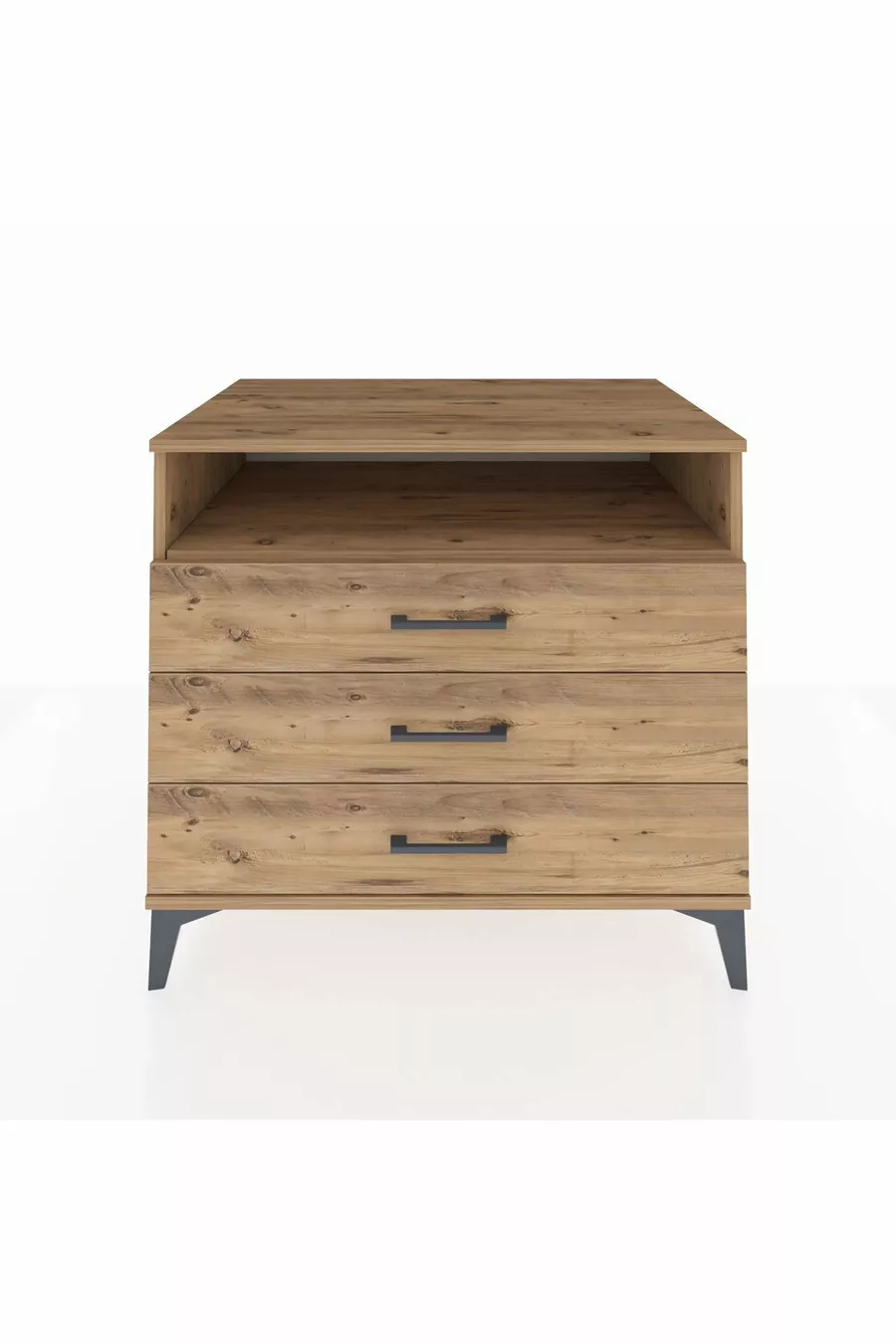 Kronos Kommode Ein Regal 3 Schubladen Kiefer-Kiefer