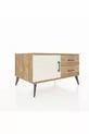 Commode Kronos avec une seule étagère, 2 tiroirs et une porte, Pin-Pierre d'Ay