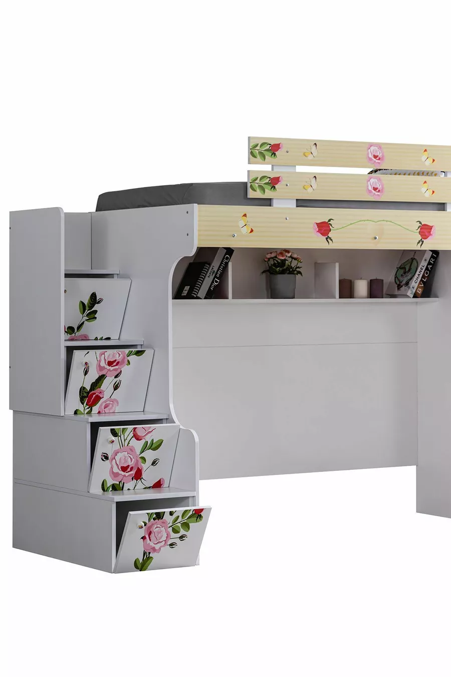 Lit superposé, Mira Lit superposé Armoire 2 Matelas Comfort