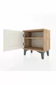 Silva Commode : Pin-Pierre d'Agate, À Une Porte, Une Étagère | Élégante et Pratique
