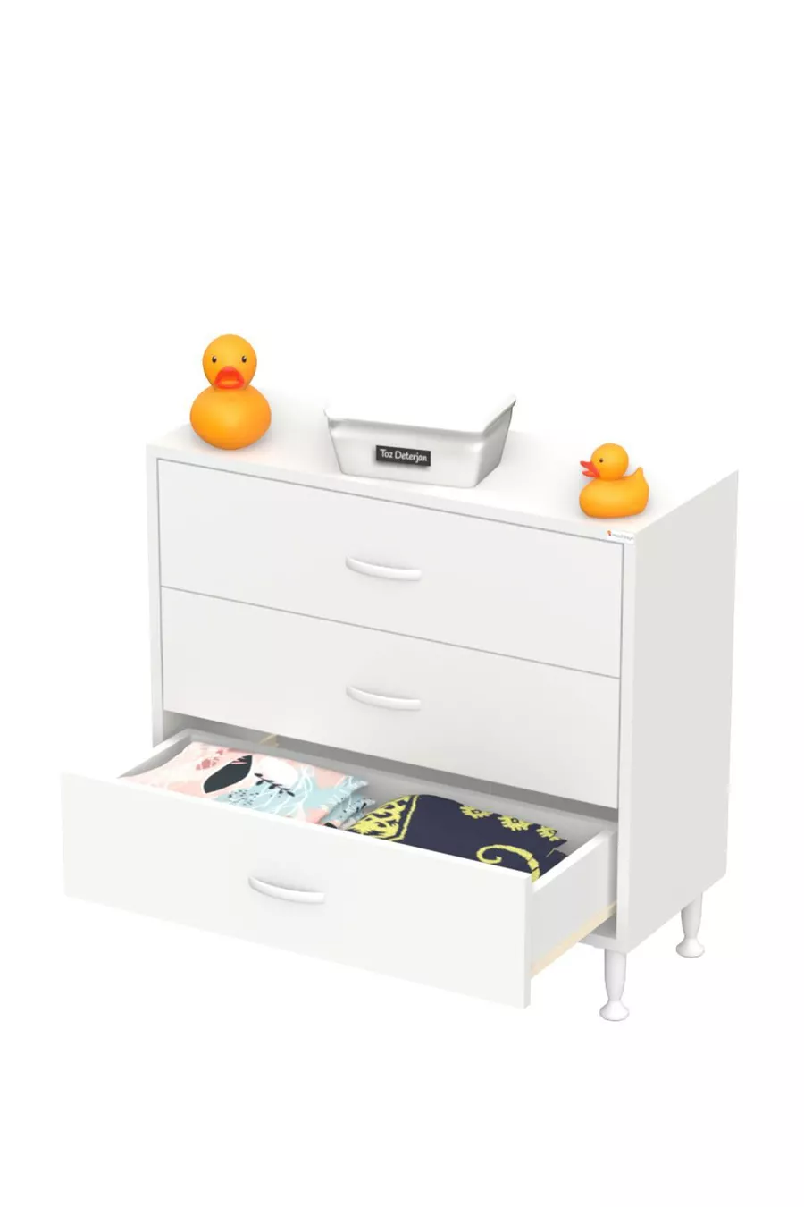 SÖKE, 3-Drawer, Freestanding, Multi-Purpose Bathroom Cabinet (available in different widths)