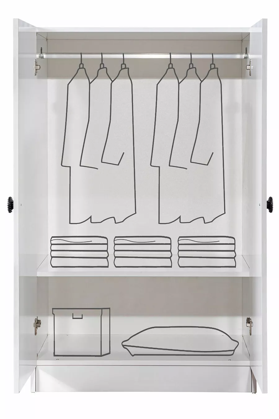 Lits superposés, Lit superposé avec armoire et 2 matelas confort