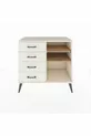Hyperion Dresser 2 Shelves 4 Drawers Moonstone-Pine/Moonstone