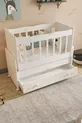 Wiegbabybed met lade die naast het bed van moeder kan staan – wit, comfortabel en veilig model