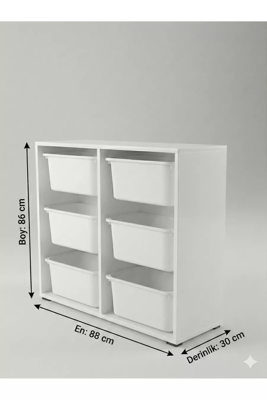 Armoire de Jouets Polyvalente à 6 Tiroirs et Unité de Rangement – Organisateur de Chambre d’Enfant avec ÉTIQUETTE CADEAU