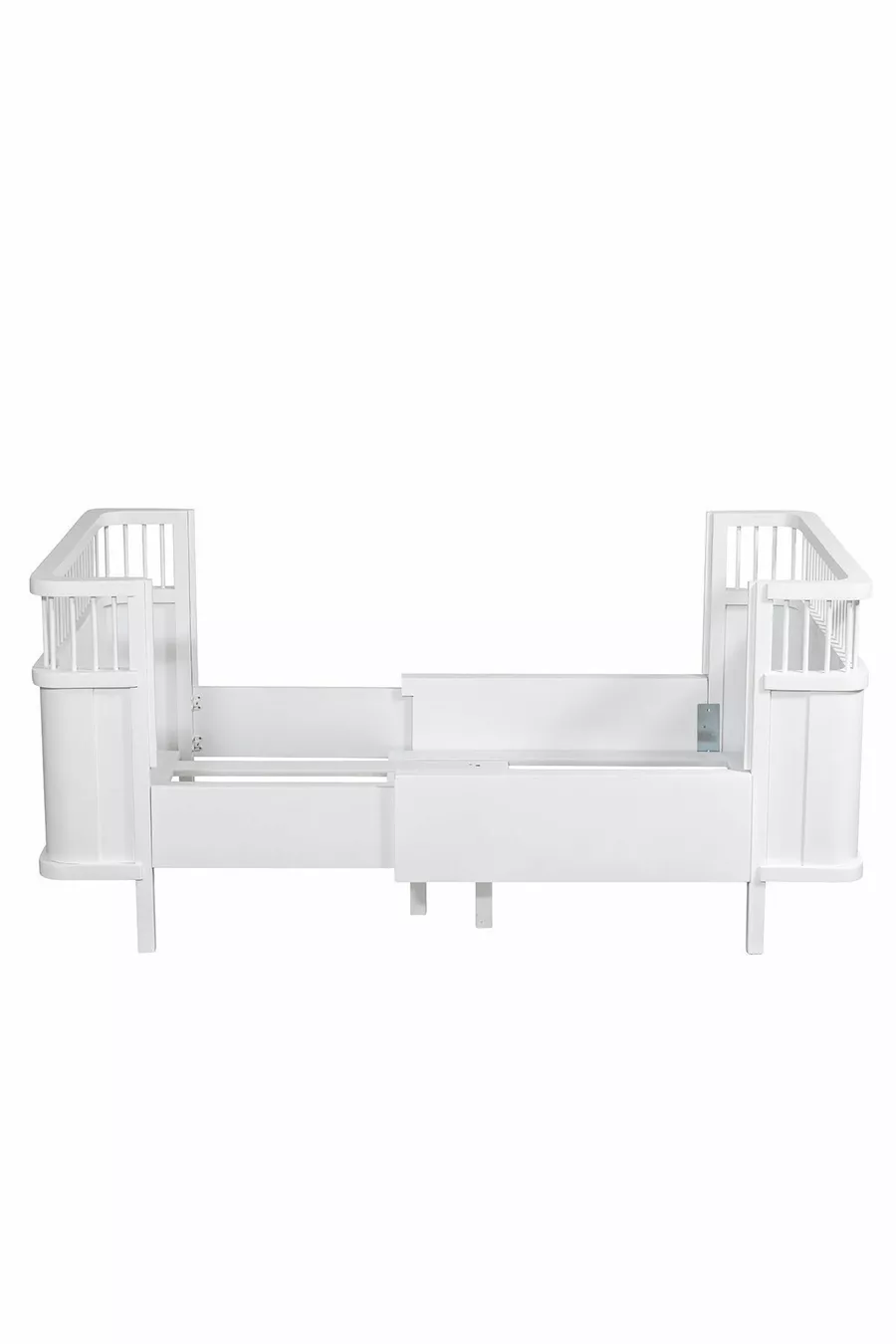 Berceau en MDF, Berceau Trend Grandissant - Blanc 1 Matelas Comfort
