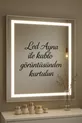 Coiffeuse Blanche avec Tiroirs, Étagère pour Accessoires et Bijoux, Miroir Spécial avec LED
