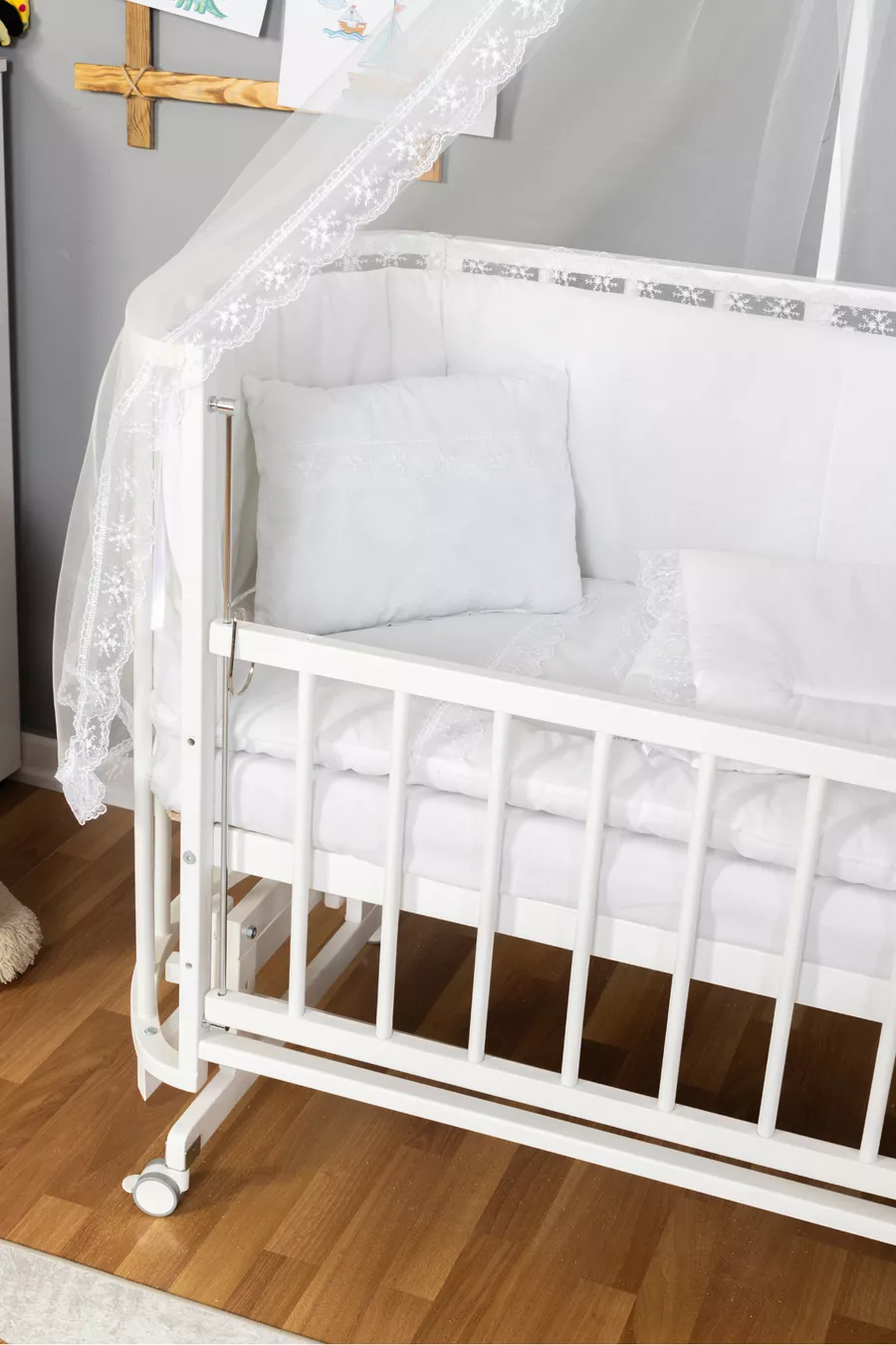 Culla Portatile in Legno Naturale per Neonati Vicino alla Madre Prezzi della Culla per Bambini