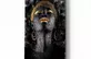 Peinture sur verre femme africaine